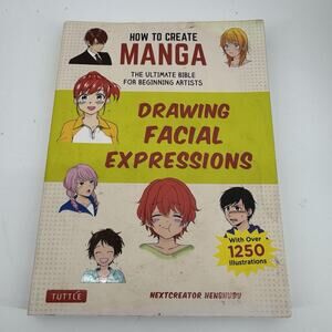 How to Create Manga Drawing Facial Expressions Book 1250 Illustrations Animae